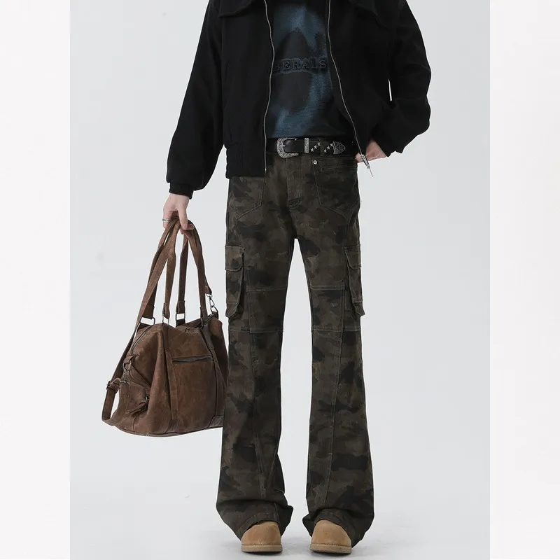 WELTER EXPERIMENT Jeans Unisex Camouflage[High Quality]-5