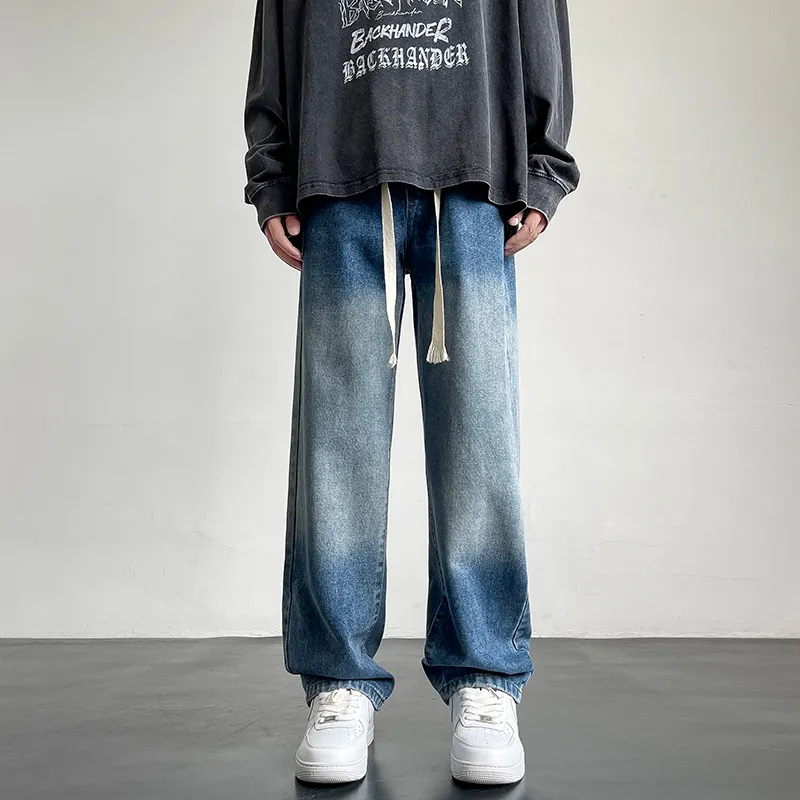 WELTER EXPERIMENT Jeans Unisex Black Gray Color-7