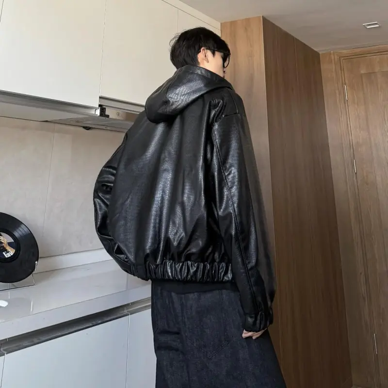 WELTER EXPERIMENT Leather Jackets Coats Unisex-2