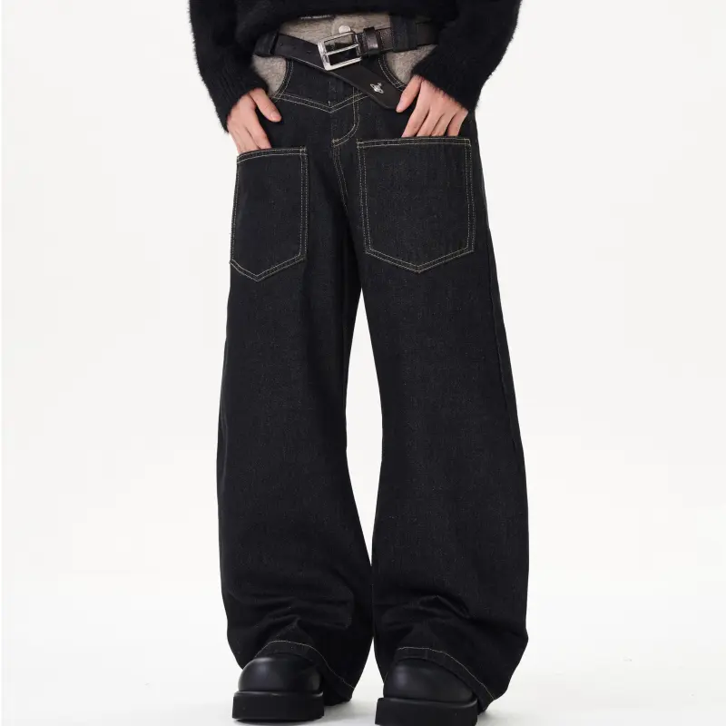 WELTER EXPERIMENT Jeans Unisex Black-6