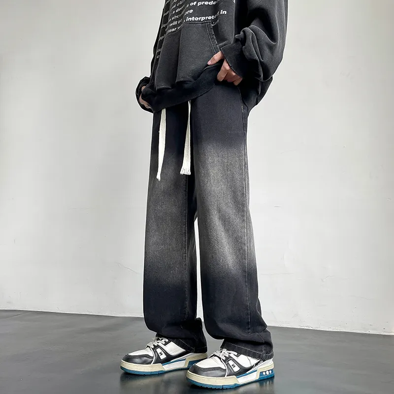 WELTER EXPERIMENT Jeans Unisex Black Gray Color-1