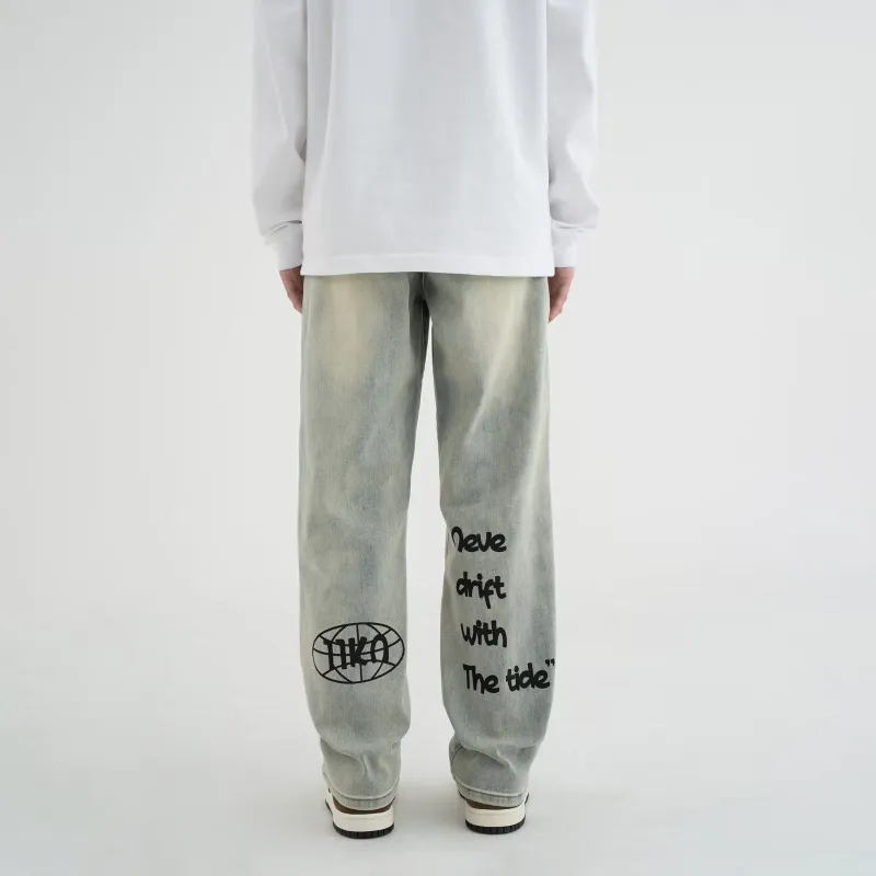WELTER EXPERIMENT Jeans Unisex Yellow Mud-4