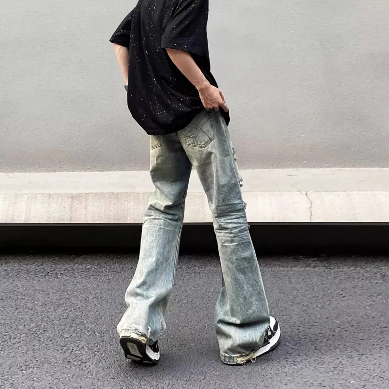 WELTER EXPERIMENT Jeans Unisex Vintage Blue-3