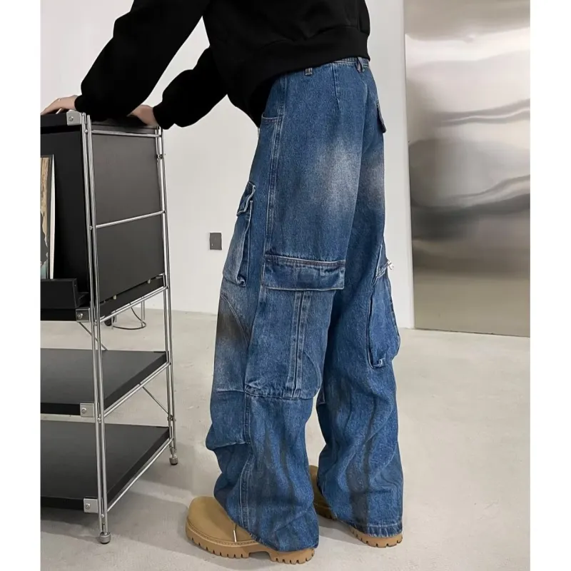 WELTER EXPERIMENT Jeans Unisex Blue-4