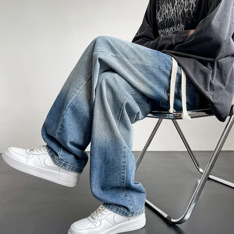 WELTER EXPERIMENT Jeans Unisex Black Gray Color-11