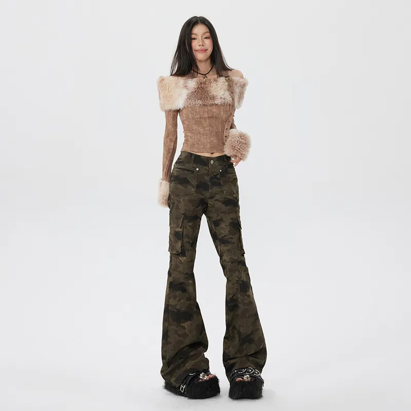 WELTER EXPERIMENT Jeans Unisex Camouflage[High Quality]-2