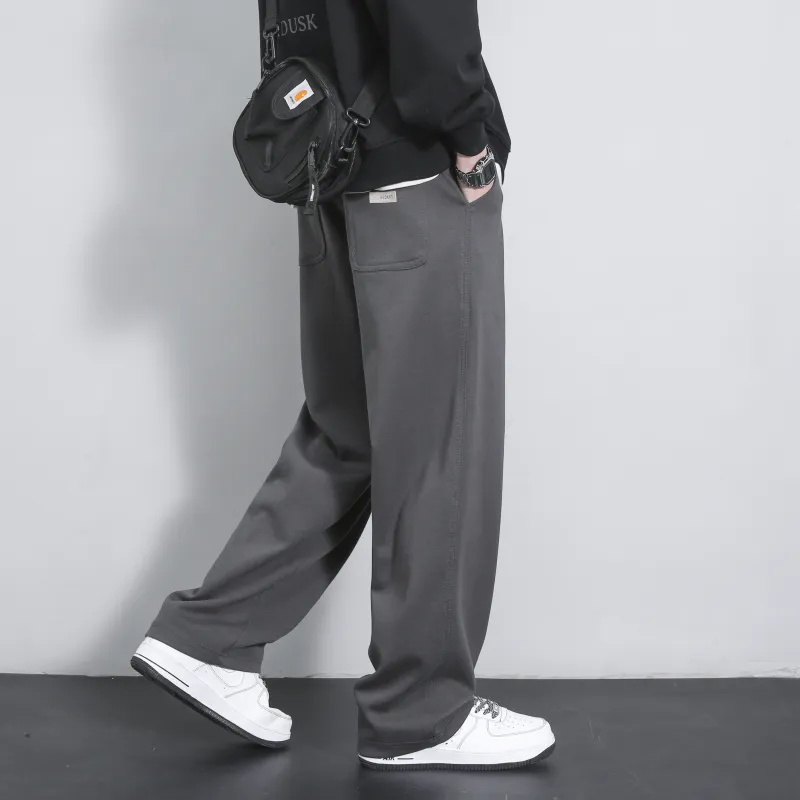 Vintage Luxury Streetwear Trendy Brand Loose Fit Straight Fit Pants Unisex-8