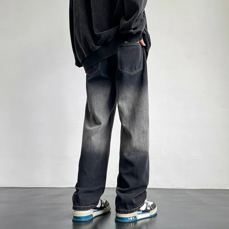 WELTER EXPERIMENT Jeans Unisex Black Gray Color-2