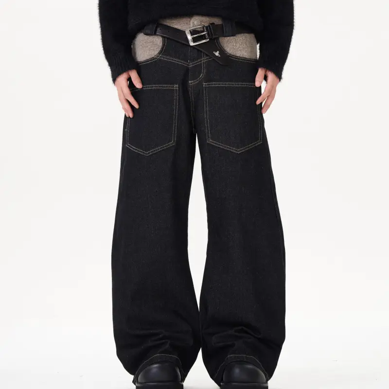 WELTER EXPERIMENT Jeans Unisex Black-3