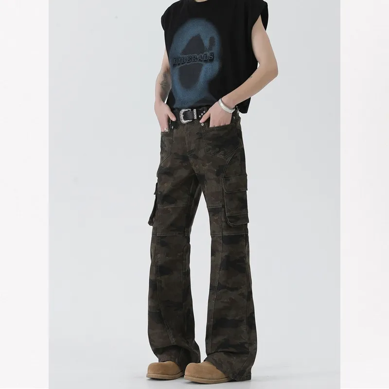 WELTER EXPERIMENT Jeans Unisex Camouflage[High Quality]-6