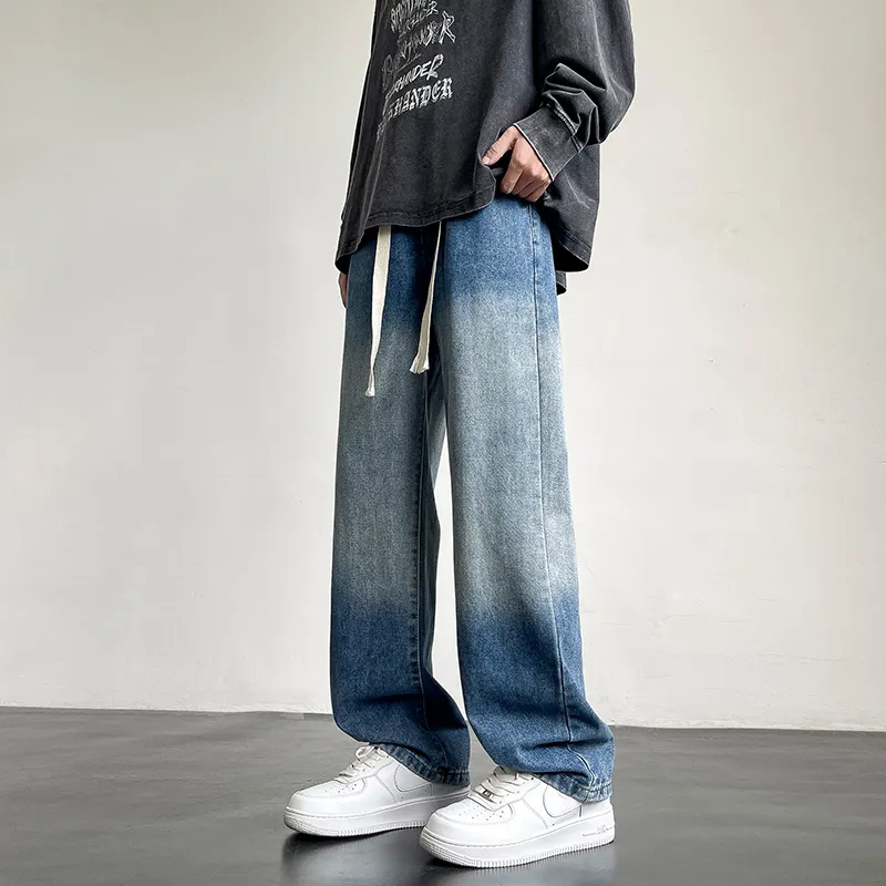 WELTER EXPERIMENT Jeans Unisex Black Gray Color-10