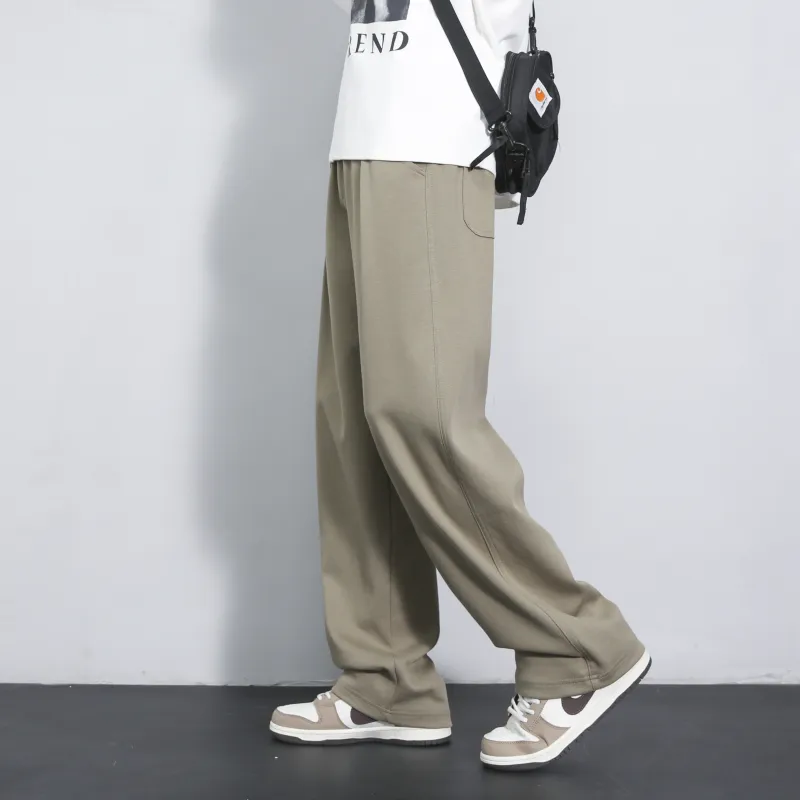 Vintage Luxury Streetwear Trendy Brand Loose Fit Straight Fit Pants Unisex-11