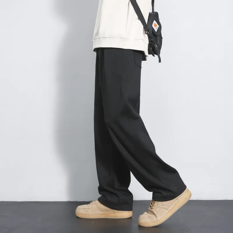 Vintage Luxury Streetwear Trendy Brand Loose Fit Straight Fit Pants Unisex-4