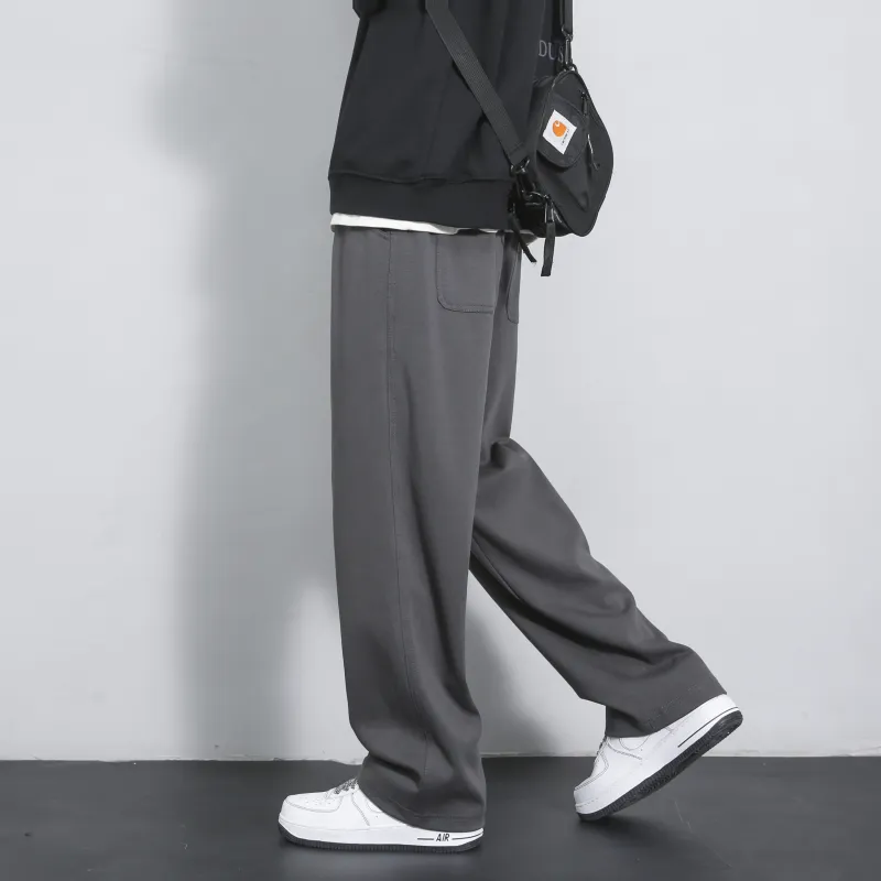 Vintage Luxury Streetwear Trendy Brand Loose Fit Straight Fit Pants Unisex-6