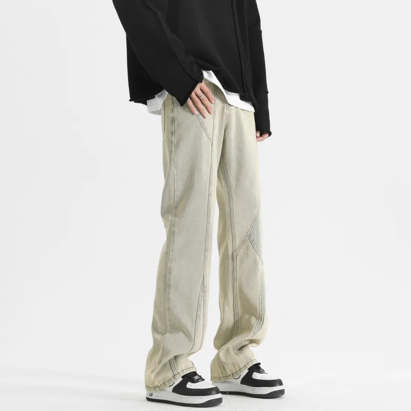 WELTER EXPERIMENT Jeans Unisex Yellow Mud-3