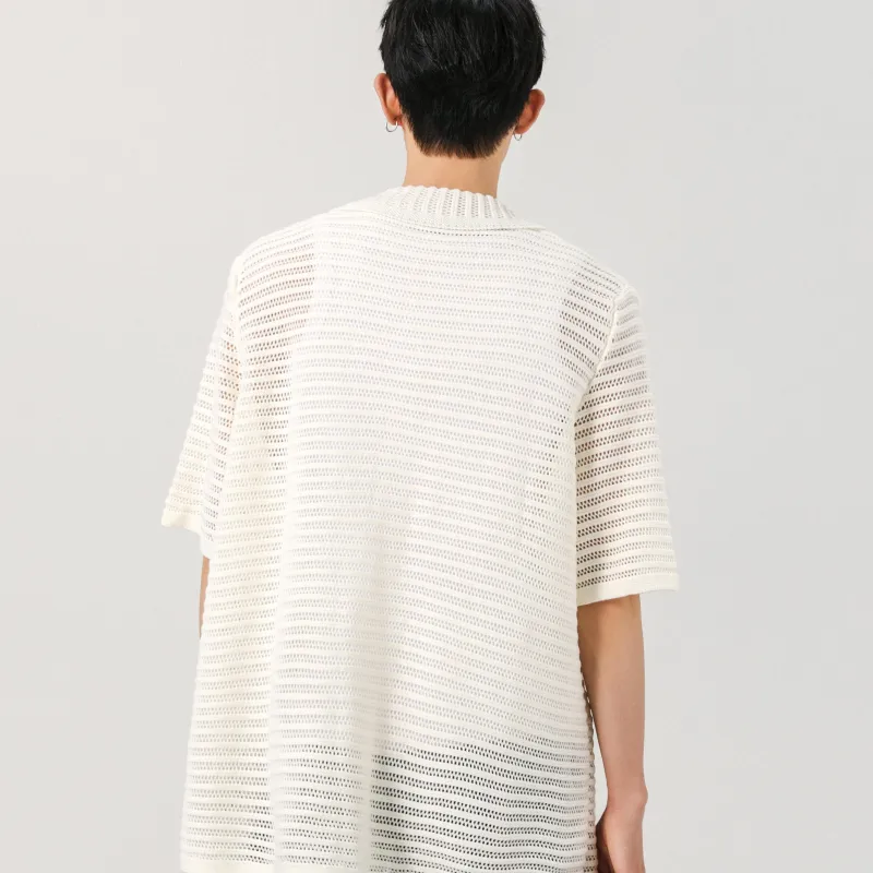 TESTUNG Fashion Shirt Unisex Classic White Apricot-3