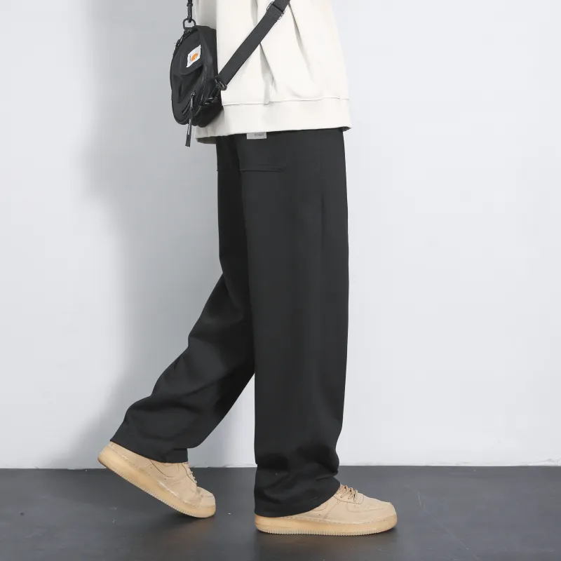 Vintage Luxury Streetwear Trendy Brand Loose Fit Straight Fit Pants Unisex-3