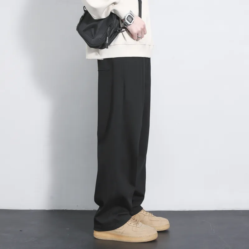 Vintage Luxury Streetwear Trendy Brand Loose Fit Straight Fit Pants Unisex-1
