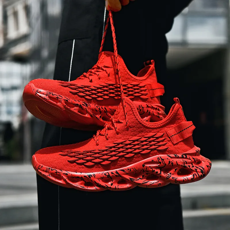 Kuding Cushioning Breathable Coverage Lightweight Height Increasing Casual Shoes Men's-2