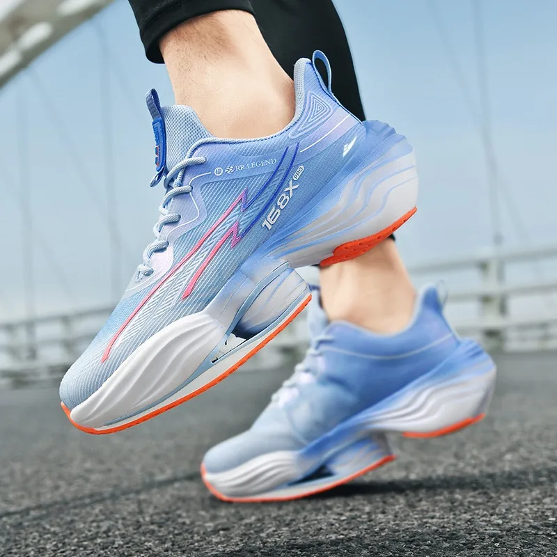 Kuding Cushioning Anti Slip Wear Resistant Breathable Lightweight Height Increasing Rebound Running Shoes Men's-11