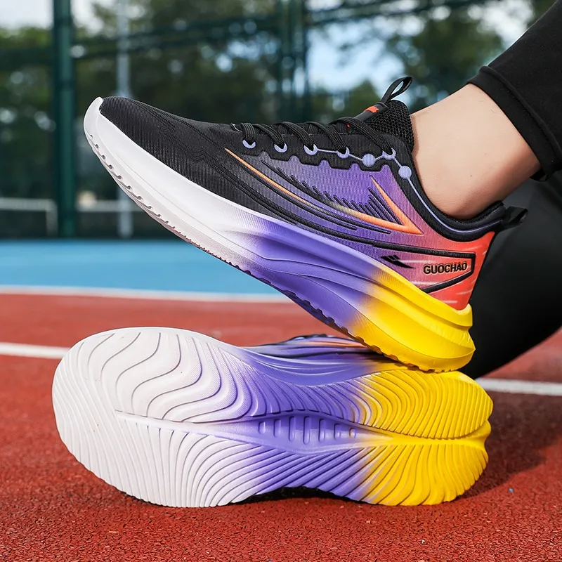 Kuding Anti-Slip And Wear-Resistant Breathable Low-Top Running Shoes Men's-11