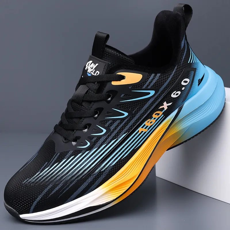 Kuding Running Shoes Men Low Top White Fleece Lined Black Fleece Lined Black White-12