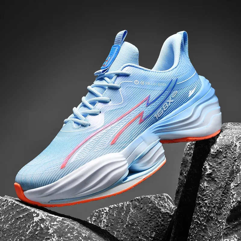 Kuding Cushioning Anti Slip Wear Resistant Breathable Lightweight Height Increasing Rebound Running Shoes Men's-9