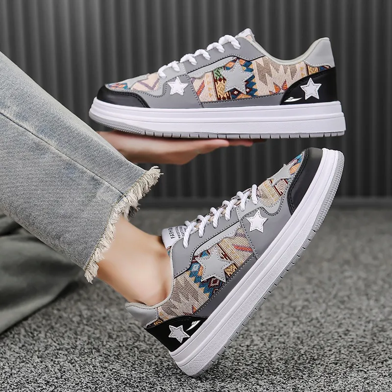 Kuding Wrapping Anti-Slip Shock-Absorbing And Wear-Resistant Skateboard Shoes Men's-5