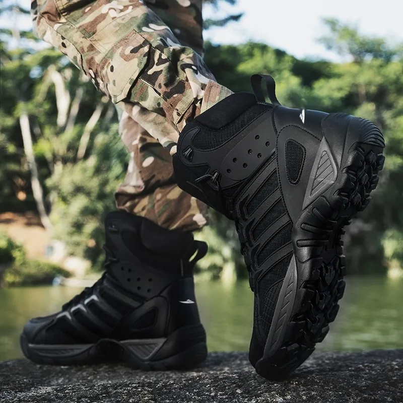 Kuding Warm Wear-Resistant Slip-Resistant Outdoor Boots Men's-3