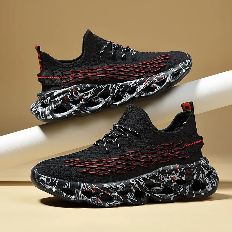 Kuding Cushioning Breathable Coverage Lightweight Height Increasing Casual Shoes Men's-11