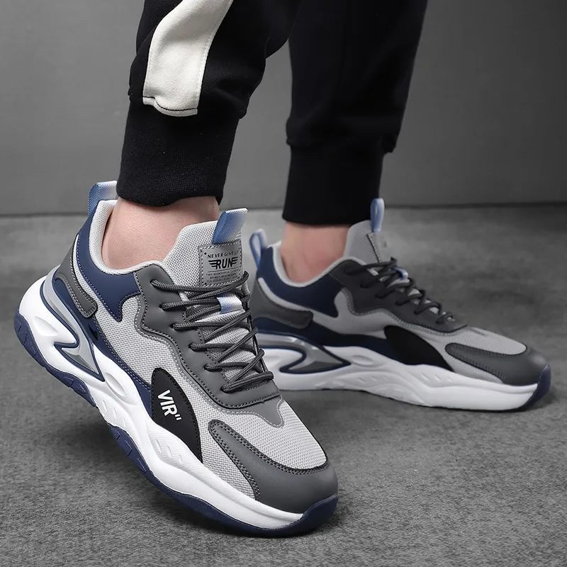 Kuding Cushioning Anti Slip Wear Resistant Breathable Lightweight Rebound Running Shoes Men's-3