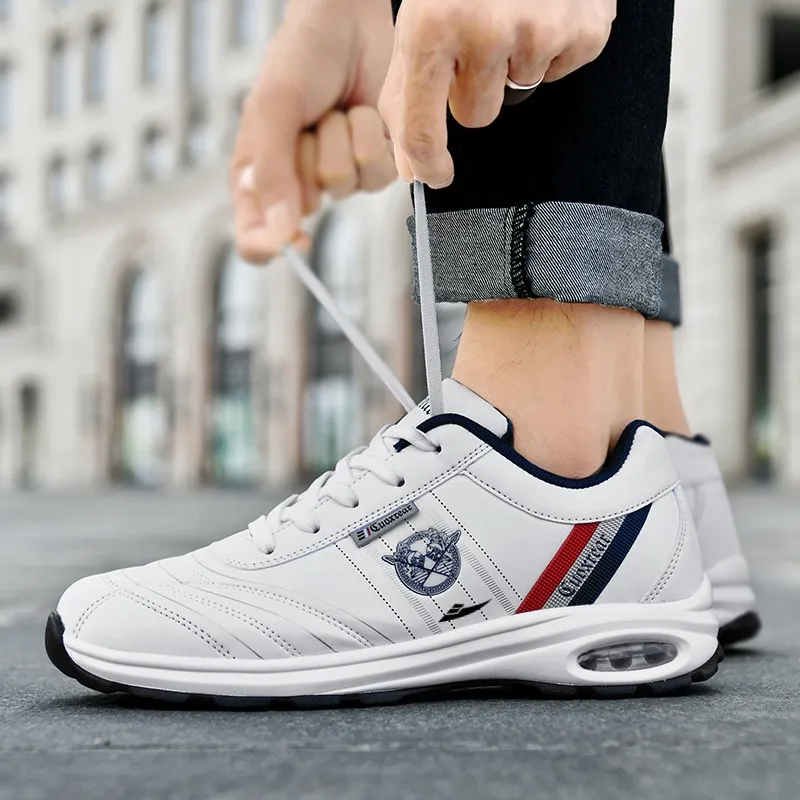 Kuding Cushioned Anti Slip Wear Resistant Waterproof Breathable Lightweight Casual Shoes Men's-2