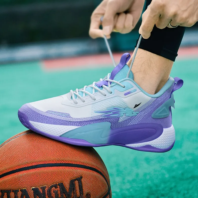 Kuding Cushioning Anti-Slip And Wear-Resistant Breathable Coverage Support Basketball Shoes Unisex-10