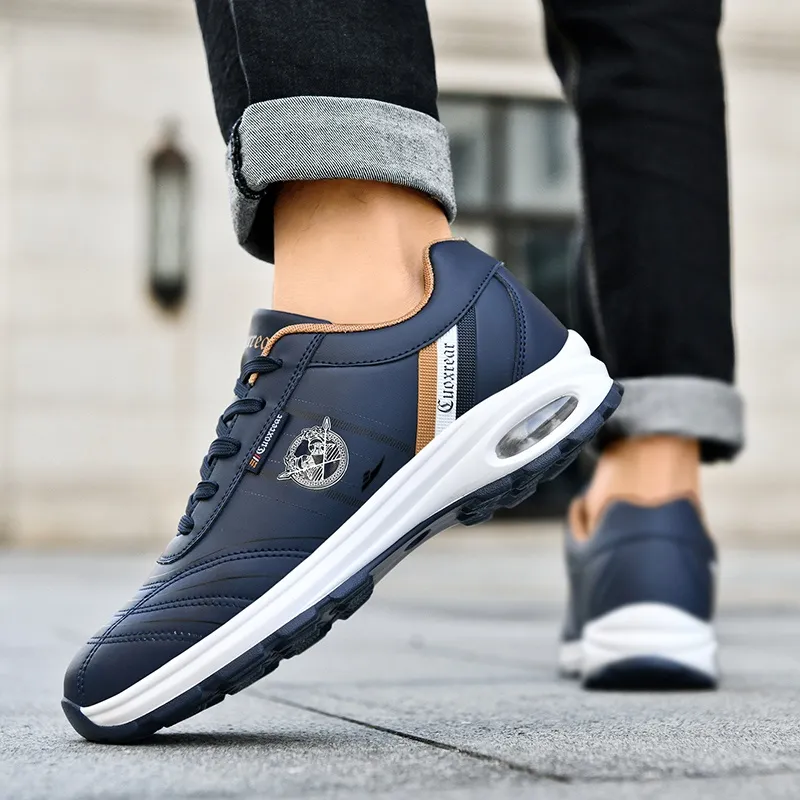 Kuding Cushioned Anti Slip Wear Resistant Waterproof Breathable Lightweight Casual Shoes Men's-15