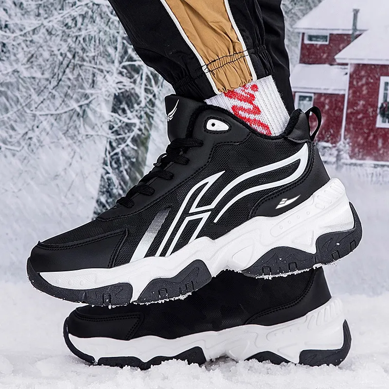 Kuding Anti-Slip And Wear-Resistant Warm Low-Top Running Shoes Men's-6