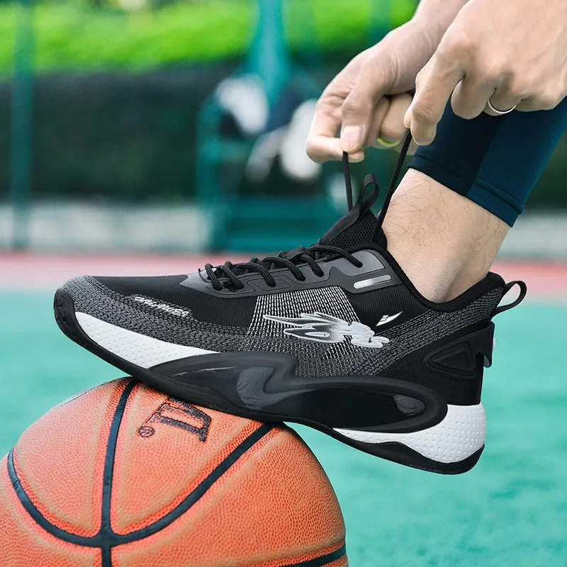 Kuding Cushioning Anti-Slip And Wear-Resistant Breathable Coverage Support Basketball Shoes Unisex-5