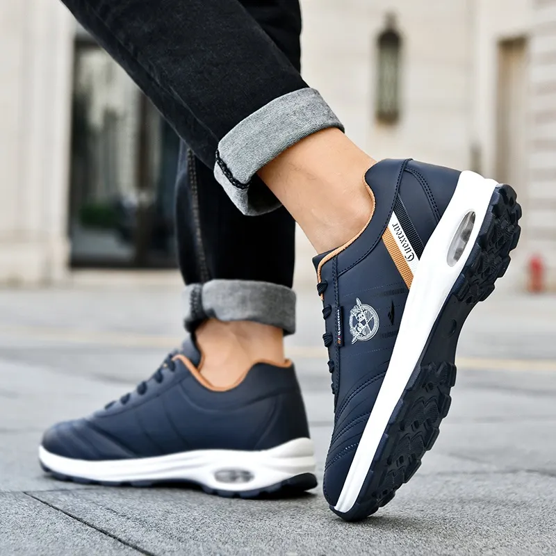 Kuding Cushioned Anti Slip Wear Resistant Waterproof Breathable Lightweight Casual Shoes Men's-14
