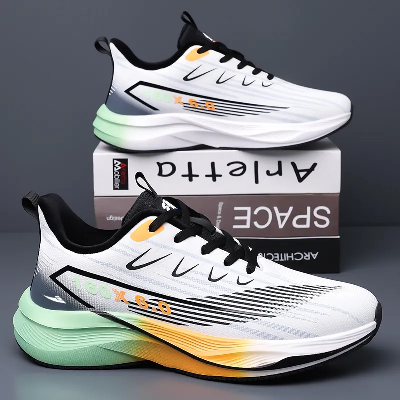 Kuding Running Shoes Men Low Top White Fleece Lined Black Fleece Lined Black White-10