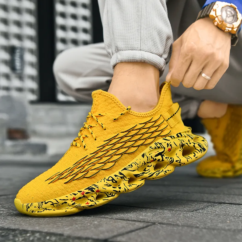 Kuding Cushioning Breathable Coverage Lightweight Height Increasing Casual Shoes Men's-27