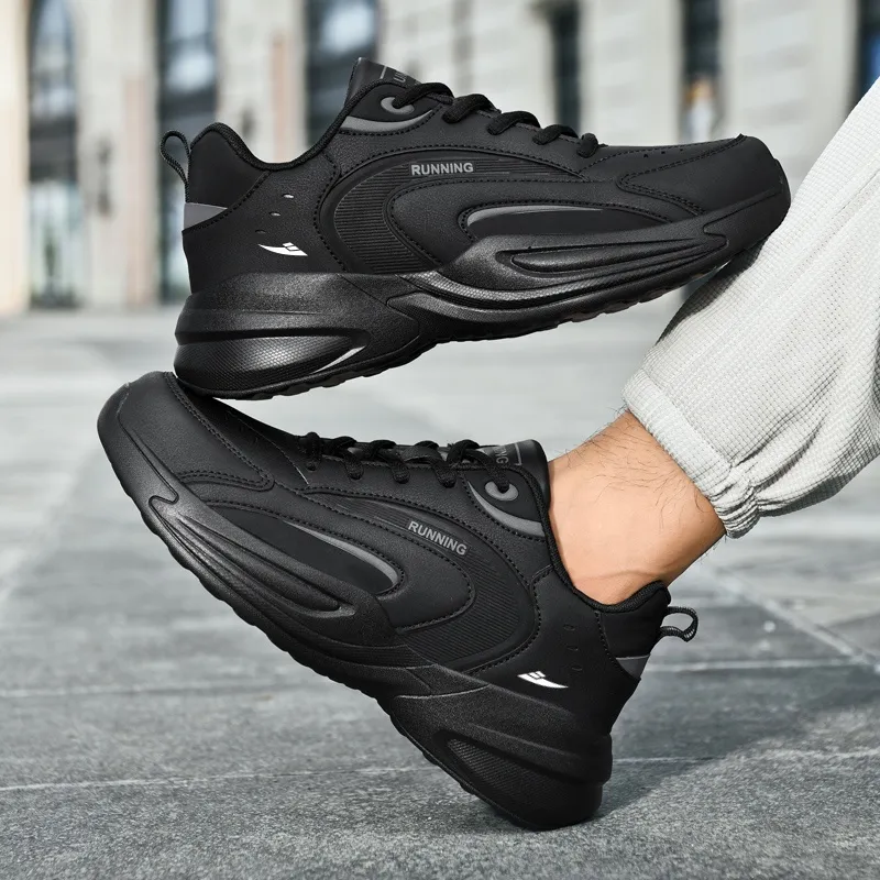 Kuding Cushioned Anti-Slip Wear-Resistant Water-Resistant Moisture-Wicking Lightweight Breathable Running Shoes Men's-14
