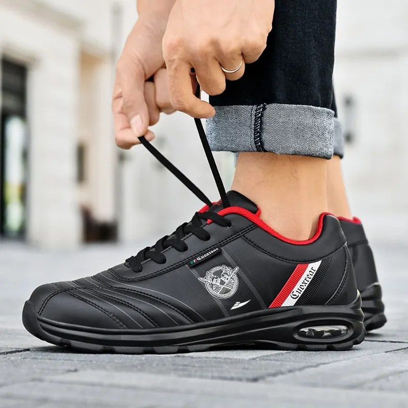 Kuding Cushioned Anti Slip Wear Resistant Waterproof Breathable Lightweight Casual Shoes Men's-9