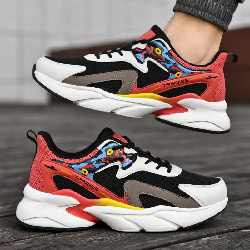 Kuding Cushioned Anti-Slip Wear-Resistant Breathable Lightweight Running Shoes Men's-1