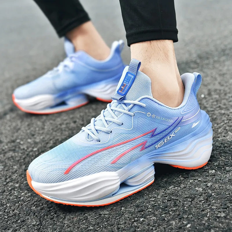 Kuding Cushioning Anti Slip Wear Resistant Breathable Lightweight Height Increasing Rebound Running Shoes Men's-10