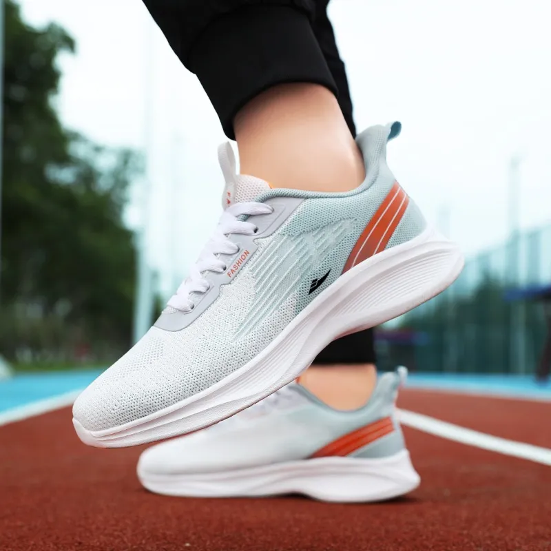 Kuding Cushioned Anti Slip Wear Resistant Breathable Lightweight Running Shoes Men's-3