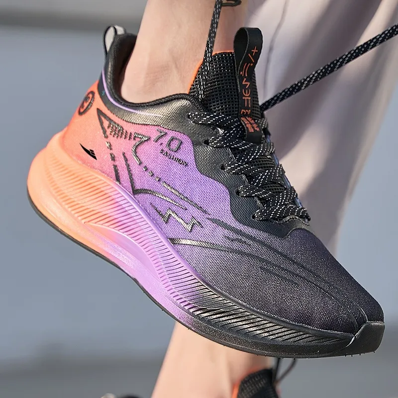 Kuding Cushioning Anti Slip Wear Resistant Breathable Lightweight Rebound Running Shoes Men's-7