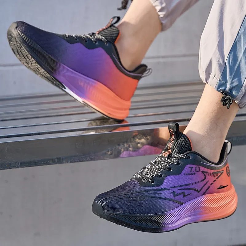 Kuding Cushioning Anti Slip Wear Resistant Breathable Lightweight Rebound Running Shoes Men's-9