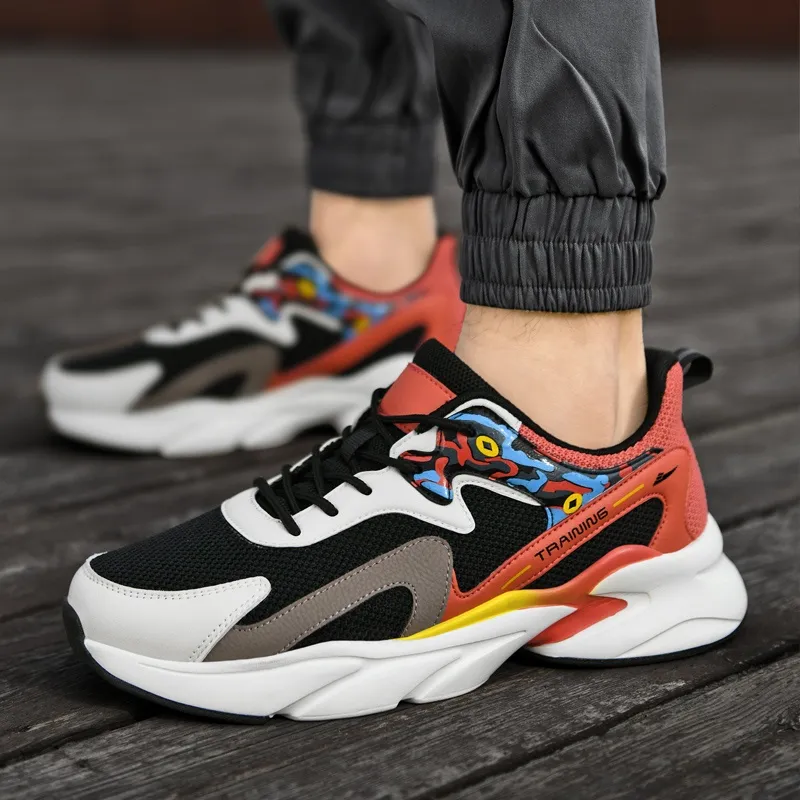 Kuding Cushioned Anti-Slip Wear-Resistant Breathable Lightweight Running Shoes Men's-2