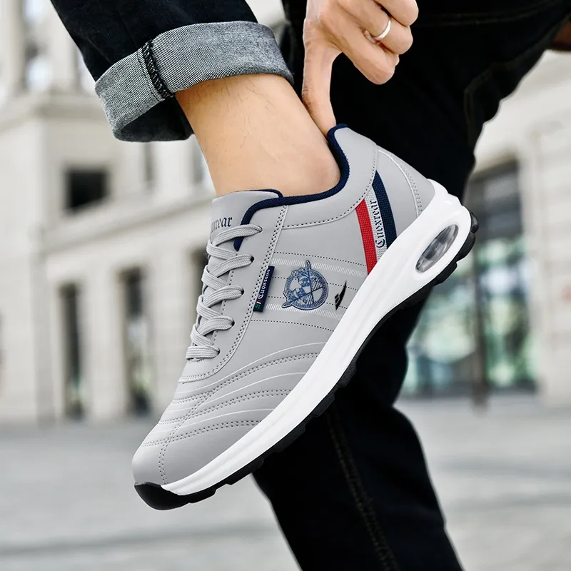 Kuding Cushioned Anti Slip Wear Resistant Waterproof Breathable Lightweight Casual Shoes Men's-7