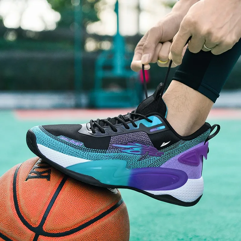 Kuding Cushioning Anti-Slip And Wear-Resistant Breathable Coverage Support Basketball Shoes Unisex-1