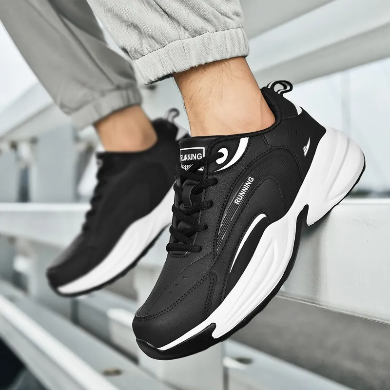 Kuding Cushioned Anti-Slip Wear-Resistant Water-Resistant Moisture-Wicking Lightweight Breathable Running Shoes Men's-3